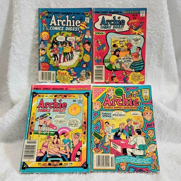 Group of 4 Assorted Archie Comics Digest Magazines by Archie Comics!! - Picture 1 of 2